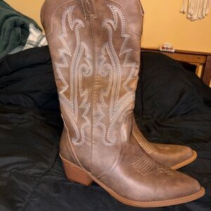 Brown Western Cowboy Boots